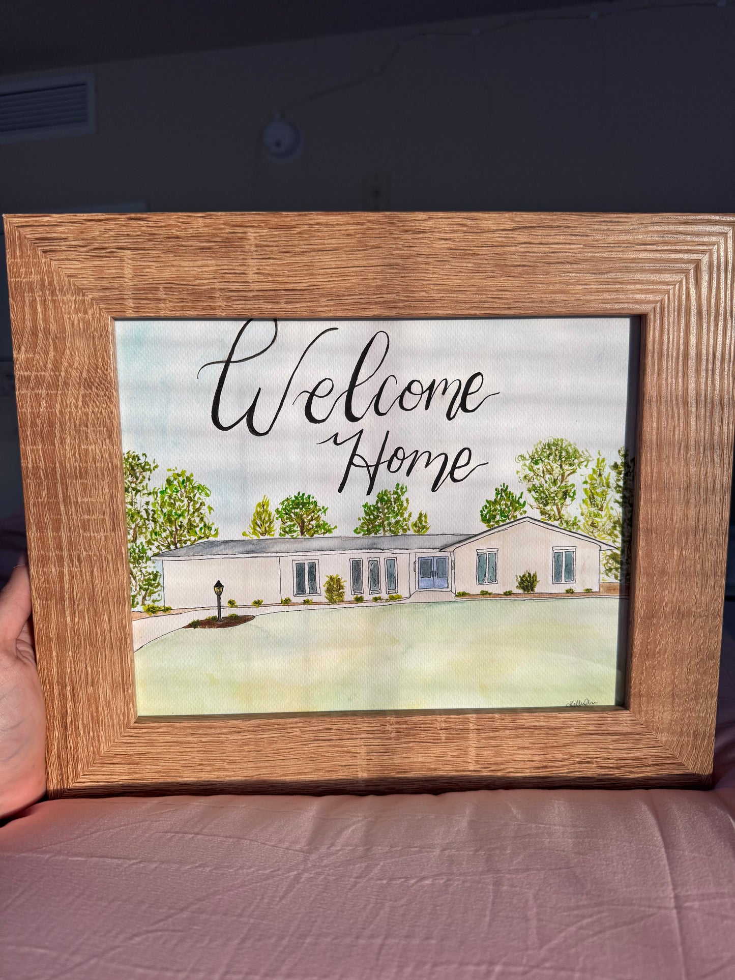 Custom Watercolor Home