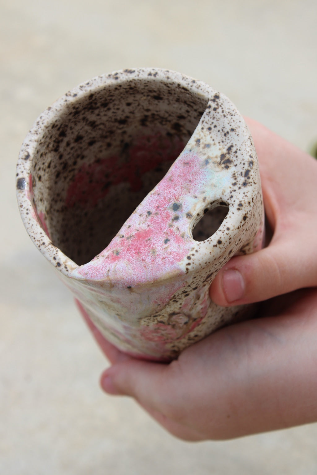 Speckled Rose Travel Tumbler