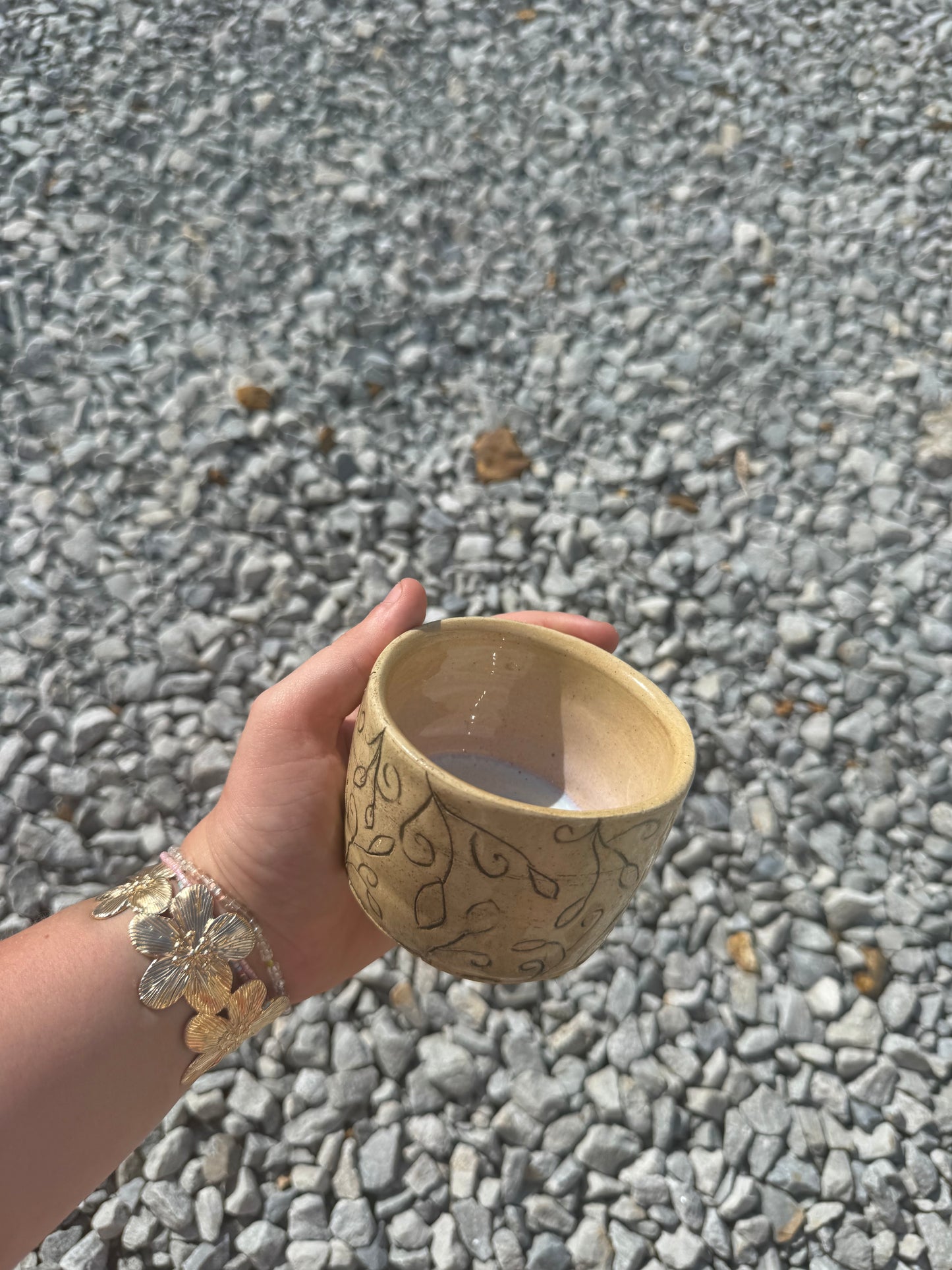 Vine Carving Small Cup