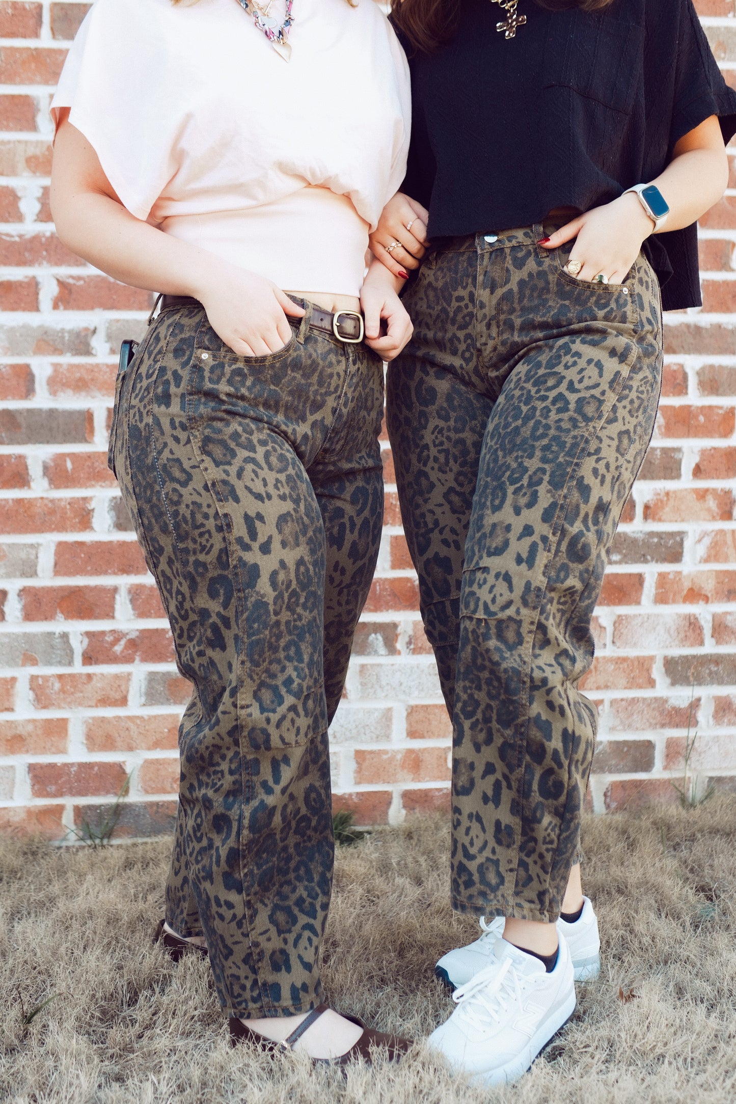 Savannah Leopard Barrel Jeans