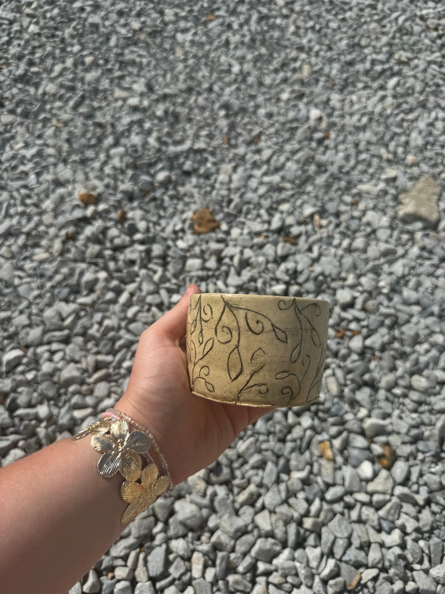Vine Carving Small Cup