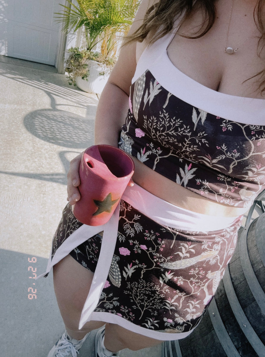 Pink Star Travel Tumbler