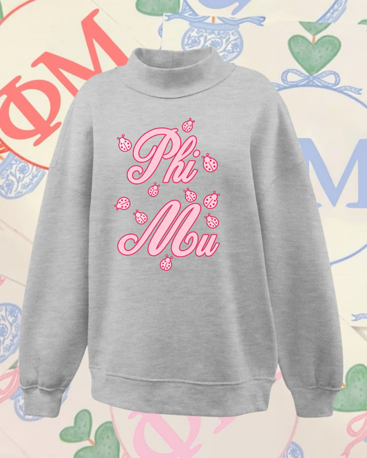 Phi Mu Mockneck / Sweatshirt