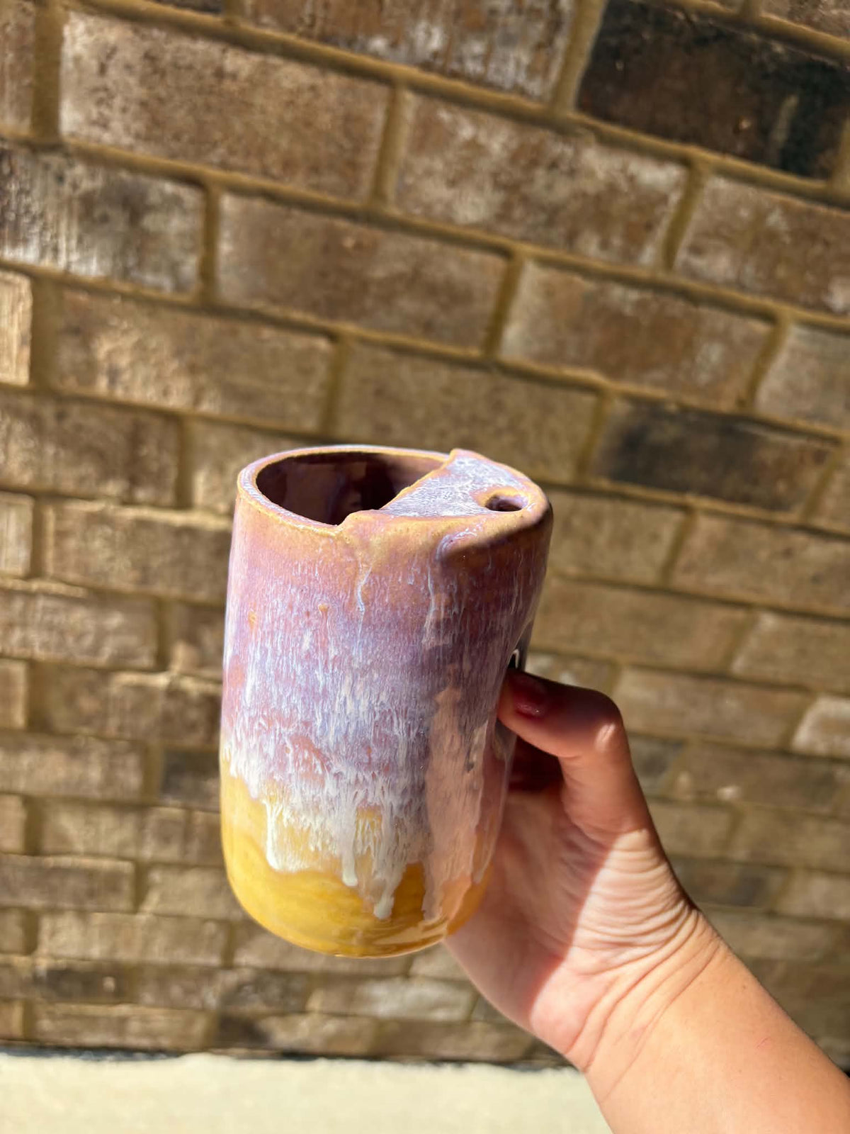 Sunrise Drip Travel Tumbler